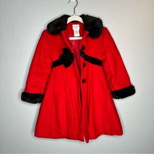 Talbots | Jackets & Coats | Talbots Kids Wool Blend Red And Black ...